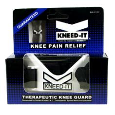 Pro Band Sports KneedIT targets the physiological causes of pain associated with Repetitive Stress Injuries (RSIs) to the knee for the amateur and professional athlete alike. Absorbs shock and supports your patellar tendon. KneedIT knee guard is an innovative and unique device scientifically designed to assist in the relief of minor knee pain commonly associated with Arthritis, Tendonitis and Chondromalacia by placing gentle pressure along the medial and lateral soft tissues of the knee. It provides pain relief by gently absorbing force at the knee and by exerting concentrated compression and warmth across the soft tissue in front of the knee. Its patented technology is a superior therapy and may be used in conjunction with traditional methods such as taping or wrapping of the knee. How It Works With The Anatomy of The Knee: KneedIT's anatomic design works in concert with the motion of your knee. As you move, it gently applies pressure to the joint liner and patellar tendon and assists in the relief of minor knee pain, soreness, stiffness and inflammation. By stabilizing the inferior pole of the patella KneedIT also may improve patellar tracking. A safe, natural, non-invasive, low cost device which helps the body heal itself of minor discomfort from daily activities.A DRUG FREE AID. KneedIT enables muscles to relax, which reduces stress on tendons and muscles. may be worn for long periods of time with complete comfort. It can be worn on the right or left knee and easily adjusts to fit the contour of the patella and patellar tendon. ONE SIZE FITS MOST.