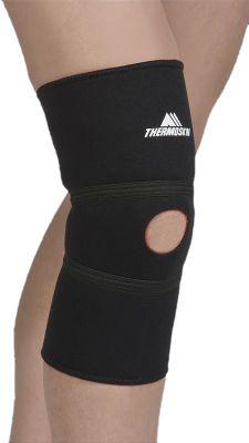 Tandem Thermoskin Knee Patella Anatomically shaped three piece construction for greater comfort and fit. Provides compression, support and heat therapy for knee sprains, strains, and pain. Open patella design allows for easy positioning, doesn't irritate the kneecap. Features Colors: $color$ Sizes: $size$