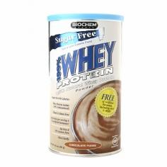 Biochem by Country Life - 100% Whey Protein Powder Sugar Free Chocolate Fudge - 13.7 oz. (389 g) Biochem by Country Life 100% Whey Protein Powder Sugar Free Chocolate Fudge contains 100% pure Ultra-Filtered/Micro-Filtered (UF/MF) Whey Protein Isolate, the finest quality and most easily assimilated whey protein isolate on the market. The Micro-Filtration method isolates the natural whey proteins in a highly concentrated form without fat. This process leaves 99% of the peptides undamaged and undenatured. Biochem's 100% Whey Protein is free of artificial hormones including rBST and rBGH. 100% Whey Protein is rich in the highly bioactive fractions glycomacropeptide and beta-lactoglobulin, immunoglobulin, glycopeptides and lactoferrin, plus amino acids that support muscle tissue. Sweetened with organic evaporated cane juice syrup. Provides high levels of branched-chain amino and glutamic acids, plus a perfect ratio of other amino acids. Typical Amino Acid Profile Amino Acid g/serving Amino Acid g/serving Amino Acid g/serving Aspartic Acid 2.22 Valine 1.18 Lysine 1.71 Threonine 1.49 Isoleucine 1.32 Arginine 0.39 Serine 0.92 Leucine 1.98 Proline 1.23 Glutamic Acid 3.03 Tyrosine 0.48 Cystine 0.46 Glycine 0.37 Phenylalanine* 0.57 Methionine 0.39 Alanine 1.14 Histidine 0.24 Trytophan* 0.17 * Phenylalanine and Tryptophan are not added to this product; thay are naturally occurring in the whey. Wheat & Gluten Free 20 g Protein per serving Free of artificial hormones Fat Free & 99% Lactose Free Mixes Easily Sugar Free Certified Vegetarian Biochem SportsEach product within the Biochem Sports and Fitness Systems has been carefully formulated to target the right enzymatic systems within the body so that each individual can achieve the pinnacle of performance. Each product is unique and nutritionally balanced to provide maximum performance.