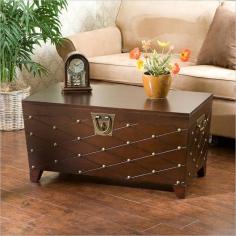 These nailhead tables will be the centerpiece of your living room. In espresso. Product Features: Antiqued gold nailhead accents add unique detail. Lids lift to reveal extra storage space. Product Details: 17 1/4H x 37W x 20 1/2D Interior storage: 12H x 35W x 17D Wood/metal Wipe clean Some assembly required By Southern Enterprises Manufacturer's 1-year limited warranty Model no. KL4226 Promotional offers available online at Kohls.com may vary from those offered in Kohl's stores. Size: One Size. Color: Brown. Gender: Unisex. Age Group: Adult. Material: Wood.