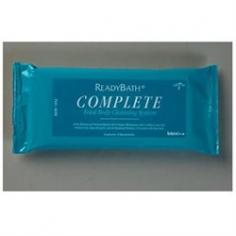 Readybath, Complete, Light-Weight Cloths, Scented, 8 Pk ReadyBath Complete: These soft cloths are pre-moistened with gentle, pH-balanced solutions that clean, moisturize and condition the skin. They may be used at room temperature or warmed for patient comfort. Each tamper-evident pouch contains premoistened single-use washcloths so that each body zone can be cleaned with a separate cloth. Scented, 8 Cloths Pack, 30 Packs Case, Resealable.