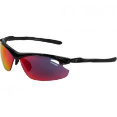 Don't let the harsh sun dictate your view and damage your eyes. Keep them protected with the Tifosi Tyrant 2. 0 Interchangeable Sunglasses. This lens is made from scratch-resistant, shatterproof polycarbonate. It offers a non-distorted, consistent color view, while the lens repels water and sweat. The interchangeable feature allows for quick and easy lens removal and installation, and this lens offers 100% protection from harmful UV rays. The Grilamid TR-90 high-impact frame resists chemical and UV damage, while the adjustable nose and ear pads offer a comfortable fit and prevent slippage. Best of all, a bag and case are included, so you'll have a place to store your sunglasses when the day is over and your revolution has been a success.