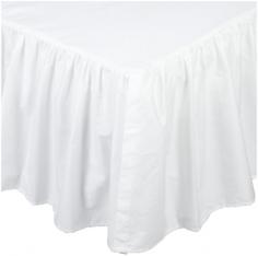 Give your little one the best with a bedroom that contains the elegance of the TL Care 100% cotton percale dust ruffle. With its elastic edges, this cotton bed skirt will always stay snugly on the crib. Machine washable. Available in a variety of colors. Color: Wht. Gender: Unisex.