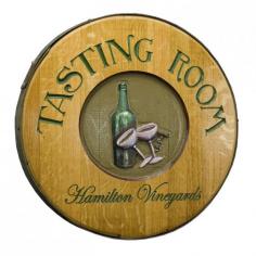 This barrel head design is perfect for both the wall and with a stand as a bistro table. Just add your family/vineyard name & established date for the perfect addition to any room. Sure to add some classic style to your home and impress your guests. Simply add to cart and enter personalization of 2 lines, line 1 up to 12 Characters, line 2 - 4 Character year. This product is hand crafted and made-to-order, providing you with a well-made, uniquely designed item. No two will ever be the same. As such, production time may exceed 30 days. Please note that due to the made-to-order quality of this product, orders cannot be cancelled after the first 48 hours. We assure you that it will be well worth the wait. Materials: Wood Wine Barrel Dimensions: 22"L x 2"W x 22"H Weight: 18 lbs"