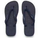 Havaianas Unisex Flip Flops - Navy Blue These Havaianas Flip Flops have been designed for both men and women with a soft delicate sole made from a rice textured bed to provide extra comfort for your feet. The toe-thong strap boasts the Havaianas logo embraced onto it whilst being super comfotable durable and lightweight. Designed to keep their shape these are perfect for a holiday away in the sun.