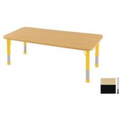 Rectangular activity table with maple top and black edges Table top is 1.12 inches thick Stain-resistant table will not fade or discolor Laminated on both the top and bottom Recommended for ages 2+ years Dimensions: 24L x 72W inches. About Early Childhood ResourcesEarly Childhood Resources is a wholesale manufacturer of early childhood and educational products. It is committed to developing and distributing only the highest-quality products ensuring that these products represent the maximum value in the marketplace. Combining its responsibility to the community and its desire to be environmentally conscious Early Childhood Resources has eliminated almost all of its cardboard waste by implementing commercial Cardboard Shredding equipment in its facilities. You can be assured of maximum value with Early Childhood Resources. Color: Black.