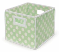 BP1261: Features: -Folding basket pink polka dot. -Material: 80% Cotton / 20% Polyester Fabric, Cardboard. -Use them anywhere around the house - in closets and cabinets, too. -The perfect size for books and magazines. Product Type: -Bin. Quantity: -Individual. Style: -Storage and Organization. Material: -Fabric. Dimensions: Overall Height - Top to Bottom: -11 Inches. Overall Width - Side to Side: -9 Inches. Overall Depth - Front to Back: -10 Inches. Overall Product Weight: -1 Pounds.
