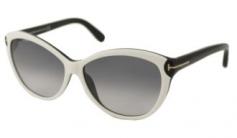 Timeless yet modern, these stunning Tom Ford Sunglasses feature the always chic look of cat eye frames. With UV protected grey gradient lenses and ivory and black frames, these sunglasses are ideal for any occasion. UV protected, cat eye Color: Ivory/ black Style: Fashion Model: TF 325 25B Frame: Plastic Lens: Grey gradient Protection: UV protected Includes: Case (may vary from picture), cloth and authenticity card Dimensions: Lens 60mm x bridge 14mm x arms 135mm All measurements are approximate and may vary slightly from the listed information
