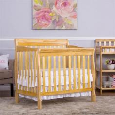 The Dream On Me Aden Convertible 3 in 1 Mini crib is a beautifully designed crib that gracefully matures with your child from infancy, through childhood to adulthood. With its robust good looks and solid frame this crib features a stationary( non drop side) rail design which provides the utmost in product safety. For ease in reaching your baby, it sits low to the floor and features the convenience of a 3 position, adjustable mattress support system. stylish and sturdy, this lovely piece of nursery furniture grows with your child transitioning easily into a toddler daybed, and twin size bed(twin size bed frame and twin mattress not included). Available in a variety of stylish lead free, non toxic finishes. Coordinates with the Dream on Me Marcus Changing Table and Dresser. All tools for assembly included. Accommodates a Dream On Me portable crib mattress measuring 38x24 sold separately.