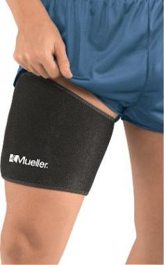 This unique contour design allows this support to be placed directly on the thigh or higher up to support the groin. Ideal for injuries and sprains of the quadriceps, hamstring, or groin muscles. This should be worn to warm muscles before strenuous activities or all day for constant, adjustable compression. The soft neoprene blend retains body heat for increased circulation to relieve pain and promote healing. The adjustable, contour design allows for a comfortable fit, and it has fully-trimmed edges for durability. One Size Fits Most - Fits thighs 15" - 35" (38 - 88cm).