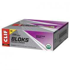 CLIF SHOT Bloks Chews - The Latest Energy Food Option for Endurance Athletes. Variety is the spice of life - we couldn't agree more. We understand ('cause we've been there) that after numerous hours of training and racing, the body needs to mix it up a little in terms of what goes in the tank. That's why we set out to create another energy food option that would complement our bars and gels. The result is CLIF SHOT Bloks chews. They're simple-to-handle, easy-to-chew, and provide similar nutrition to SHOT gel, so they'll fit seamlessly into your training and racing nutrition program. Nutrition - Carbohydrates and ElectrolytesSHOT Bloks chews offer very similar nutrition to SHOT Energy Gel. The primary ingredient for both is brown rice syrup which provides easily assimilated carbohydrates for working muscles. Both products also provide the mineral salts known as electrolytes. These electrolytes allow electrical impulses to travel properly throughout your body, permitting normal bodily function. When you sweat, you start to deplete your electrolyte stores and experience potential performance decline, so it' best to help replenish them through food and fluid intake. One of our newest flavors, Margarita w/Salt, provides 210 mg of sodium which is 3 times the amount in other flavors. Sodium is the key electrolyte lost in sweat. Lose too much and performance declines dramatically, including a higher likelihood of muscle cramping. For hot days or for those that perspire excessively Margarita w/Salt is the way to go. Form and FunctionWe created SHOT Bloks chews, each in a 10g size, so that 3 chews provide 100 calories. That makes it easy to track caloric intake during long outings. There are 6 chews to a double-serve package, so one package provides 200 calories. Organic IngredientsCLIF SHOT BLOKS chews are the first product in the SHOT line to be USDA certified organic, which means that each flavor contains a minimum of 95% Organic ingredients. We strive to use the most sustainable ingredients possible in our products. The environmental benefits of buying organic ingredients for our products have a direct positive impact on the air and water quality on this planet. CLIF SHOT BLOKS chews are USDA certified organic by Quality Assurance International (QAI).