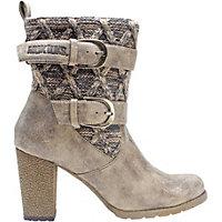 These women's MUK LUKS boots give chic a whole new meaning. In taupe. SHOE FEATURES Buckle strap accents Sweater shaft SHOE CONSTRUCTION Faux leather, acrylic upper Microfiber lining EVA midsole TPR outsole SHOE DETAILS Round toe Buckle closure Padded footbed 3.25-in. heel Promotional offers available online at Kohls.com may vary from those offered in Kohl's stores. Size: 10. Color: Beige/Khaki. Gender: Female. Age Group: Kids. Pattern: Solid. Material: Acrylic/Faux Leather.