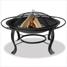 Black Firepit with Outer Ring Warm Fireside Relaxation Our collection of outdoor fire pits, fire bowls, and chimineas are high quality, easy to assemble and even easier to enjoy. Bring the warmth and ambience of a fireplace to your patio, deck or backyard. Outdoor firepits, firebowls, and chimeneas are a great way to complete an outdoor living space. Create a place to entertain and visit with the warmth and atmosphere of an outdoor fireplace. The Black Firepit with Outer Ring features a matt black finish and arrives complete with spark guard and lifter. Such a simple addition to your back yard, the Black Firepit with Outer Ring makes an event out of an ordinary evening. It is perfect for any outdoor space! Features: 34.6 Dia. x 25 Inches High; 18.8 Pounds Easy Lift Spark Guard Included Black porcelain bowl with outer ring Heavy wrought iron stand Steel grate Simple Assembly 1 Year Warranty Blue Rhino is a leading designer and marketer of outdoor appliances and fireplace furnishing. These products include barbecue grills, outdoor heaters, mosquito traps, and other outdoor appliances. You will find them under various brand names including UniFlame(R), Blue Rhino(R), Endless Summer(R), SkeeterVac(R), Grill Boss by Blue Rhino(R). In fact, you will find a Blue Rhino product in the middle of half a billion barbecue events nationwide every year! Blue Rhino is also making a difference for the environment by being a sponsor of the American Association of Zookeepers'.