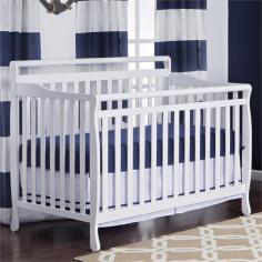 Quality and convenience count with this Dream On Me convertible crib, featuring a four-in-one design that allows the crib to transform into a toddler bed, day bed or full-sized bed. Product Features: Pinewood construction provides lasting durability. Three-level mattress support grows with baby. Nontoxic finish keeps your little one safe. ASTM and CPSC-certified Product Details: 54 1/2H x 35W x 38D Wood Spot clean Bed frame for conversion not included Mattress not included Some assembly required Manufacturer's 30-day warranty Model numbers: Cherry: 618-C White: 618-W Espresso: 618-E Natural: 618-N Black: 618-K Pecan: 618-PC Promotional offers available online at Kohls.com may vary from those offered in Kohl's stores. Size: One Size. Color: White. Gender: Unisex. Age Group: Infant. Material: Wood.