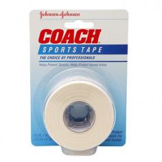 The Choice Of Professionals Helps Prevent Sprains Helps Protect Injured Areas Contains Dry Natural Rubber Coach&Reg; Sports Tape Is A High Quality, Breathable Cloth Tape That Is Used By Professionals Athletic Trainers To Protect Joints From Injury / Sprains And Provide Support To Help Speed Recovery After Injury. 1 Sports Tape Roll ~ 1-1/2 In X 10 Yds (3.8cm X 9.1 M) 1-800-526-3967 Made In Brazil