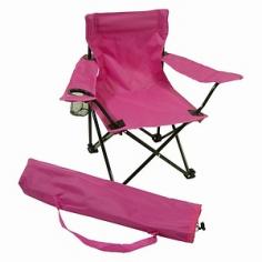 RDM1125: Features: -Folding camp chair-Convenient cup holder-Matching carry bag with drawstring and shoulder strap-Safety lock keeps the chair in the open position-Wipes clean with a damp cloth. Construction: -Heavy duty construction for durability. Collection: -Kid collection.