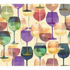 Marada Vineyards, Wine Glasses, Cotton, Multi, 43/44" Wide Fabric by the Yard: Ideal for quilting, crafting, home decorating and other projects Sold by the yard 43/44" wide fabric by the yard 100-percent cotton Imported Machine washable