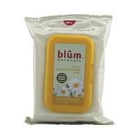 Blum Naturals Dry and Sensitive Skin Daily Cleansing Towelettes with Chamomile Description: Cleanse. Balance. Restore. Contains Organic Chamomile Extract Made With Natural and Certified Organic Ingredients Paraben Free pH Balanced Hypoallergenic Blum Naturals Dry/Sensitive towelettes are infused with natural and organic botanicals that gently remove eye and face make-up. These soft towelettes gently cleanse and rehydrate for healthy looking skin. Chamomile Extract also known as Anthemis Nobilis is derived from the Chamomile flower. It soothes and regenerates itchy flaky and dried skin for a smooth and healthy glow. By choosing Blum Naturals you are avoiding synthetic fragrances preservatives and parabens. Free Of Synthetic preservatives parabens SLS alcohol alergens and animal testing. Disclaimer These statements have not been evaluated by the FDA. These products are not intended to diagnose treat cure or prevent any disease. Product Features: Blum Naturals Dry and Sensitive Skin Daily Cleansing Towelettes with Chamomile Directions Open lid and remove towelette. Unfold cloth completely and wipe over face neck and eye area. Be sure to close lid to maintain freshness. Ingredients: Aqua (water) decyl glucoside organic chamomile extract organic aloe vera extract lavender oil vanilla oil patchouli oil gluconolactone sodium benzoate glycerin. Warnings For external use only. If product gets into eyes and stinging occurs rinse thoroughly with water. Dispose of towelettes in trash receptacle (do not flush).Ingredients: Aqua (Water) Decyl Glucoside Organic Chamomile Extract Organic Aloe Vera Extract Lavender Oil Vanilla Oil Patchouli Oil Gluconolactone Sodium Benzoate GlycerinSize: 30 CTPack of: 3Product Selling Unit: case