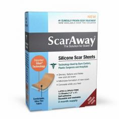 (Product Received May Temporarily Differ From Image Shown Due To Packaging Update. Image & Product Details Will Be Revised, Shortly) The Solution For Scars&Trade; Comfortable Ultra-Thin Fabric Significantly Improves The Appearance Of Existing Scars Helps Prevent The Formation Of New Scars Professional Grade Technology Used By Burn Centers And Plastic Surgeons Latex Free Free Storage Case Inside Clinically Proven Technology Used By Plastic Surgeons, Hospitals, And Burn Centers Around The World! Scaraway Professional Grade Silicone Scar Sheets Are Indicated For Use In The Treatment And Prevention Of Raised And Discolored Scars (Hypertrophic Scars And Keloids). These Types Of Scars May Result From Surgical Procedures, Burns, And Skin Injuries. Scaraway Flattens, Smoothes, And Fades Scars, Restoring Skin To A More Natural Texture And Color. Even Scars That Are Years Old Show Significant Improvement. Scaraway Is So Advanced, It Actually Helps Prevent Unsightly Scars From Forming. Patented Technology Scaraway Uses Patented Silon&Reg; Technology, Which Mimics The Natural Barrier Function Of Healthy Skin. Research Suggests That Silon Acts To Hydrate Scar Tissue, Which In Turn Works To Soften The Scar, Reducing Its Development And Causing It To Fade Away Faster. Comfortable To Wear Each Ultra-Thin Scaraway Sheet Is Made With A Patented Material That Provides A Unique Combination Of Breathability, Flexibility, Washability, And Adhesiveness, And Has A Silky Soft Fabric Backing For Optimal Comfort And Protection, Even Under Clothing. Scaraway Is So Comfortable, You May Forget You're Wearing It! Previously Available Only Through Medical Professionals Professional Scar Care Made Easy! Made In The Usa