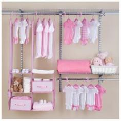 Find closet systems and components at Target.com! Feeling a little overwhelmed by baby clutter? The delta 24-piece nursery closet organizer is the perfect way to organize all your baby's clothes, accessories and more. This versatile baby closet organizer includes 15 hangers, 6 closet dividers, hanging storage organizer, and 2 medium-sized storage bins. The slim, notched, velvety firm grip hangers help keep tiny clothes in place. Storage bins can be used for toys and other accessories. And the easy-to access hanging storage organizer provides a location to keep often used baby items handy.