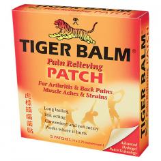 Tiger Balm Patch is a flexible pain relieving patch. Once applied, its ingredients penetrate the skin and are absorbed, thus stimulating blood circulation around the area of pain. Its warm penetrating action provides fast, long lasting pain relief and comfort for hours. It is not messy or greasy and will not stain your clothing. Its thin design can be comfortably worn unnoticed underneath clothing.
