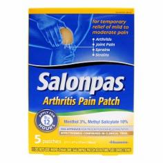 Temporarily relieves mild to moderate aches and pains of muscles and joints associated with: arthritis sprains strains bruises simple backache. Minty scent. Patches measure 2-3/4 x 3-15/16 inches (7cm x 10cm). Ingredients: Active Ingredients In Each Patch: Menthol 3%; Methyl Salicylate 10% (NSAID) (Non Steroidal Anti-Inflammatory Drug). Inactive Ingredients: Alicyclic Saturated Hydrocarbon Resin; Backing Cloth; Film; Mineral Oil; Polyisobutylene; Polyisobutylene 1200000; Styrene-Isoprene-Styrene Block Copolymer; Synthetic Aluminum Silicate. (Note: This Product Description Is Informational Only. Always Check The Actual Product Label In Your Possession For The Most Accurate Ingredient Information Before Use. For Any Health Or Dietary Related Matter Always Consult Your Doctor Before Use.) UPC: 346581680058 S