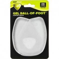These forefoot pads provide additional cushioning at the ball of your foot Lightweight, thin design fits in most shoes Sof Gel&reg; material with a textured surface to prevent slippage Hand washable Includes two pairs of ball-of-foot pads (total of 4 pads)One size fits most