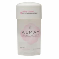 Almay is practically synonymous with hypoallergenic cosmetics, and their Deodorant is equally gentle on skin. And also on your clothes. The clear gel dries quickly and won't leave tell-tale marks on your clothes. The Powder Fresh scent is light and, best of all, unlikely to cause irritation. Please Note: Product received may temporarily differ from image shown due to packaging update. For Sensitive Skin Outstanding Protection 3 Goes on Clear 6 Hypoallergenic Gentle formula provides outstanding protection without irritation. Quick-drying gel leaves no trace of white residue on you or your clothes. Dermatologist and allergy tested. Questions? 1-800-99-Almay