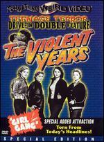 Teenage Tramps Out For Trouble! Untamed girls in tight sweaters kill for a thrill in this pretty-but-deadly Drive-In Double Bill! From a screenplay by the one and only Edward D. Wood, Jr. (Plan 9 From Outer Space) comes The Violent Years, the story of good-girl-gone-bad Paula Parkins, "a thrill-seeker with an over-inflated ego." Rebelling against her rich parents, Paula leads three high school hellcats in robbing a gas station, throwing a pajama party with older men, and molesting a couple at lovers' lane! But when the gang is hired to wreck a classroom for the Commies, "cop killer" is added to Paula's resume. Plus: Delinquent devil-dolls who'll do anything for dope star in Girl Gang! When not engaged in marijuana make-out parties, these joypopping Jezebels commit robberies to feed their heroin habit until a botched holdup leaves rich kid Wanda with a slug in her side, forcing an alcoholic old quack to operate on her atop a kitchen table: "I'm a respectable doctor! Even if I haven't got a license!" Two hilarious must-see camp classicks with budgets as cheap as their women. Digitally remastered, Original theatrical trailer for "The Violent Years", 100 never-before-seen behind-the-scenes publicity stills and exploitation art from "The Violent Years", Archival Short Subject #1: "Goof Balls and Tea", Archival Short Subject #2: "What About Juvenille Delinquency?", Trailers: "The Choppers," "Jacktown," "Slightly Damaged," and "Strange Compulsion", "Let's Go to the Drive-in" interactive feature of uninterrupted playback for over three hours, Classic Drive-in intermission shorts, Gallery of drive-in exploitation art, Sex Hygiene radio-spot rarities for Slightly Damaged, Drive-in intermission announcements from the projection booth. Presented in Black & White.