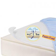 The Breathe Free Miracle Mat makes every mattress better! All breathe free items utilize a proprietary FOAM FREE material that is 100% breathable and Laboratory tested for suffocation.