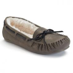Keep casual and comfortable in these women's faux-fur moccasin shoes from SO. SHOE FEATURES Classic moccasin style Faux tie lace Faux-fur lining Flat sole SHOE CONSTRUCTION Manmade upper Polyester, faux fur lining Textile, manmade outsole SHOE DETAILS Round toe Slip-on Padded footbed Size: 5 MED. Color: Grey. Gender: Female. Age Group: Kids. Pattern: Solid. Material: Polyester/Fauxfur/Lace.