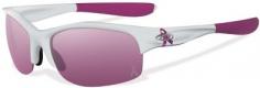 Made exclusively for women, Oakleys Commit Sunglasses blend durable comfort and sporty fit with bold, graceful styling. The interchangeable, nonpolarized lens design adapts to changing light to optimize performance in virtually any environment. Three-Point Fit holds the lenses in precise optical alignment for a true picture every time. Plutonite lenses filter out 100% of UVA, UVB, UVC rays and harmful blue light up to 400nm. Iridium lens coating reduces glare and tuned light transmission. Lenses are made with High Definition Optics for clarity and ANSI Z87.1 impact resistance. Hydrophobic, Oleophobic coating resists smudges. O Matter frame material delivers all-day comfort and lightweight stress resistance. Hydrophobic Unobtainium earsocks and nose pads ensure a snug, secure fit that increases the grip when wet. Oakley YSC Special Edition sunglasses benefit Young Survival Coalition, a nonprofit organization dedicated to critical issues affecting young women fighting breast cancer. A portion of the proceeds goes to this organization. Includes a protective sports-specific Oakley Soft Vault with room for extra lenses. Metal icon accents. Manufacturers one-year warranty. Imported. Size: L. Color: White. Gender: Female. Age Group: Adult. Type: Polarized.