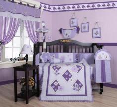 Adorable and enticing, the Geenny Boutique Butterfly 13 Piece Crib Bedding Set is the perfect option to use in a new born baby girl's room. Made from cotton-blend and polyester filling, this bedding set includes one crib quilt, two valances, skirt, cr.