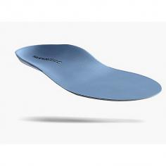 The Superfeet Active Blue Capsule is the most versatile Trim-to-Fit insole in the Superfeet line. Because it's a little thinner, it works well in most lower-volume casual and sport (running, mountain biking, or tennis) shoes, or when you can't remove the inner sole from shoes. It is also ideal for flatter feet that may not tolerate the more supportive Performance Green Capsule. 1) Rear-Foot Control Point Only Superfeet provides this feature to control over-pronation, thus helping keep your foot correctly aligned. Result: less stress on muscles and joints. 2) Mid-Foot Control Point Another Superfeet original. This area stabilizes the mid-foot. Combined with Rear-Foot Control Point, this enables you to use your skeletal strength to your advantage. Result: a very stable foot, creating less muscle fatigue and more endurance. 3) Patented Support Bridge This feature activates all the control points for better balance and alignment during the stride. An essential feature exclusive to the Superfeet synergizer. 4) Long-Wearing Trocellen TM Foam We use only high-quality, durable closed-cell foam. Result: long-lasting comfort for your pursuits. 5) Natural Shock Absorption System Only Superfeet uses this three-part system to naturally soften heel shock. This includes: (a) deep heel pocket to center fat pad (b) slight rocker bottom to allow for some foot roll (c) soft flange to allow for some soft tissue expansion. Result: a soft landing every time. 6) New Etc. Top Cover Only from Superfeet Significantly reduces friction and heat inside the shoe. The Superfeeet synergizer also keeps you cooler in summer and warmer in winter Result: less moisture, blistering and bacteria. SUPERFEET SIZING CHART. Men's: 5.5-7 (C), 7.5-9 (D), 9.5-11 (E), 11.5-13 (F), 13.5-15 (G), 15.5-17 (H). Women's: 4.5-6 (B), 6.5-8 (C), 8.5-10 (D), 10.5-12 (E). Kid's: 11.5-13 (J), 13.5-2 (A), 2.5-4 (B). 2408, SUPERFEET ACTIVE BLUE SIZE D