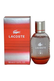 Described as a "perfect match for the active man", the Lacoste Red eau de toilette spray comes in an eye-catching red bottle, and opens with top notes of Siberian pine and green apple, which blend with a heart of jasmine, cedar leaves and white musk, atop a woody base of patchouli and vetiver. Fragrance Direct customers love the Lacoste Red range for men for its aromatic, masculine smell, which lasts all day long, and isn't too overpowering on the senses. As well as the stunning presentation of the bottles, Lacoste Red also provides excellent value for money. Lacoste was founded in 1933 by Frenchman Rene Lacoste, a keen tennis player, and is thought to be the first brand to ever have a brand name appear on the outside of an article of clothing. Instantly recognisable by its green crocodile logo, the Lacoste brand now incorporates a range of fragrances and aftershaves, including the Lacoste Red collection for men.