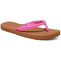 Kick off those Roxy Kids sandals and enjoy the feel of the sand in between your toes. Slip-on sandals. Dual flat and braided straps for eye-catching design. Soft EVA footbed. Embossed Roxy logo at footbed. Rubberlon outsole. Imported. Measurements: Weight: 2 ozProduct measurements were taken using size 2 Little Kid, width M. Please note that measurements may vary by size.