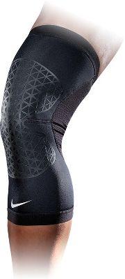 With superior support and protection, the Nike Pro Combat Knee sleeve keeps you locked in to dominate. Sold individually. Provides breathable support and promotes healing without giving up freedom of movement. Lightweight Ariaprene material keeps muscles warm. Contoured to fit specifically for the knee. Silicone grip and elastic binding provide a secure feel. Mesh paneling at rear for added breathability. Sizing: SM 14-15 MD 15-17 LG 17-20 XL 20-2236% nylon, 21% thermoplastic, 20% polyester, 12% spandex, 11% silicone. Machine wash warm, dry flat. Imported.