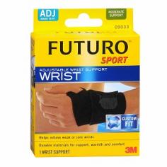 Futuro&Reg; Support Your Active Life&Reg; Futuro&Reg; Offers A Wide Range Of High Quality Products. Each Is Designed To Offer Optimal Support, Comfort And Fit. Developed In Collaboration With A Panel Of Physicians, Surgeons And Medical Specialists. Features: Thumb Loop For Ease Of Application. Adjustable Strap For Custom Fit And Level Of Support. Durable Materials For Support, Warmth And Comfort. Helps Relieve Weak Or Sore Wrists. Size: For Right Or Left Hand, This Wrist Support Has Been Designed With An Adjustable Strap In Order To Create A Customized Fit For Most Body Types. Measure Around The Wrist. Adjust To Fit 4.5 - 9.5 In 11.4 - 24.1cm. Futuro&Reg; Guarantees Its Products To Be Of The Highest Quality. If You Should Receive A Defective Product, Please Wash And Return It For Replacement Or Full Replacement Value. Made In U.S.A.