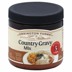 Making gravy has never been easier with Orrington Farms Country Gravy Mix 5 Cups! Share the simple goodness of homemade flavor and bring you dish to life with our gravy mixes. Just add to water and serve on potatoes, noodles, rice, sandwiches, and any foods where gravy is desired. Add a dash of cooking wine for a creative flavor. Available in 3 varieties: Brown, Turkey and Country Gravy. (Note: This Product Description Is Informational Only. Always Check The Actual Product Label In Your Possession For The Most Accurate Ingredient Information Before Use. For Any Health Or Dietary Related Matter Always Consult Your Doctor Before Use.)