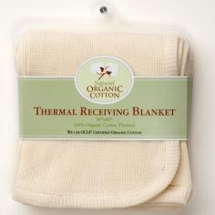 Warm blanket made from all-natural materials. 100% organic cotton. Ideal choice for your child's sensitive skin. Neutral and natural color fits any nursery. Dimensions: 40L x 30W inches. Blankets and babies go together like peanut butter and jelly so get the best peanut butter there is with the American Baby Company Organic Cotton Thermal Receiving Blanket. This 100% organic cotton is harvested and produced without harsh chemicals pesticides or dyes and that makes it the perfect choice to go next to your baby's sensitive skin. About American Baby CompanyAmerican Baby Company Inc. is a leading U.S. manufacturer of baby bedding that emphasizes high-quality comfort and safety. They are a leader in the industry at providing fast delivery of premium-quality products at reasonable prices. American Baby Company's bedding line coordinates with all types of nursery settings and their solid color collection is updated annually to provide the latest in trend colors. American Baby Company has been an innovator of products that meet the safety needs of their customers. Their safety crib sheet which has been featured in leading baby and mothering magazines is an example of this focus.