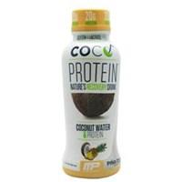 Coco protein pina colada gluten & lactose free. 20g protein. Nature's recovery drink. Coconut water & protein. Lean muscle. Hydration. Recovery. Coco protein is the first sports drink that gives you both protein and coconut water in one convenient drink created for every type of fitness enthusiast lifestyle. Whether you are running lifting hiking on the beach or on the road each serving provides important electrolytes minerals and 20g of protein to build lean muscle increase your endurance fuel recovery and stay hydrated. Serving size - 12 fl oz Servings per container - 1 Extended size details - 12 - 12 fl oz bottles Warning Contains milk tree nuts (coconut). Flavor Pina colada Ingredients Water Milk Proteins Coconut Water Concentrate Natural Flavors Sunflower Lecithin Gum Blend (gellan Xanthan Gums) Sodium Pyrophosphate Reb A (natural Stevia Leaf Sweetener).