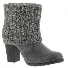 Dive into fashion this fall by picking up a pair of these women's MUK LUKS Chris boots. SHOE FEATURES Foldover ribbed acrylic knit cuff Decorative buttons Chunky heel SHOE CONSTRUCTION Acrylic, faux leather upper Microfiber lining EVA midsole TPR outsole SHOE DETAILS Round toe Pull-on Padded footbed 3.25-in. heel Size: 6. Color: Grey. Gender: Female. Age Group: Kids. Pattern: Solid. Material: Acrylic/Knit/Faux Leather.