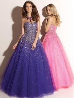 Tulle Sweetheart Floor-length Ball Gown Beading Ball Dresses