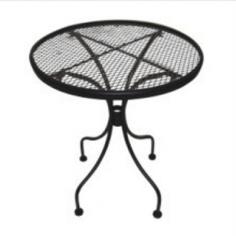 DC America #WIT118 Charleston Wrought Iron End Table - Heavy Duty Construction; Black Powder Coated Rust Resistant Finish. Everybody loves to sit outdoors on the lawn, deck, or patio for relaxing and entertaining. D.C. AmericaGarden Furniture has long been the favorite of homeowners, gardeners, and professional landscape designers. Choose from our expanded line of garden benches, patio furniture, dining tables, armchairs, tables, and much more.