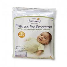 The waterproof pad protects your baby from wetness. The pad is quilted to add extra softness. Perfect for cribs, toddler, twin, and play yard mattresses. Wash before use; machine wash warm, gentle cycle. Use only non-chlorine bleach when needed. Tumble dry low, remove promptly. Warm iron if needed. 75% Polyester/25% Polypropylene.