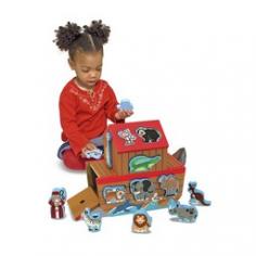 Crafted from sturdy wood. 2-story ark features flip-open doors, Noah, and his wife. 26 chunky animal pieces include lion, tiger, and many more. Dimensions: 11.05W x 6.5D x 12.2H inches. Recommended for ages 2 and up. About Melissa & Doug ToysSince 1988, Melissa & Doug have grown into a beloved children's product company. They're known for their quality, educational toys and items, and have grown in double digits annually. The Melissa & Doug company has been named Vendor of the Year by such great retailers as FAO Schwarz, Toys R Us, and Learning Express, and their toys have been honored as Toys of the Year by Child Magazine, FamilyFun Magazine and Parenting Magazine. Melissa & Doug - caring, quality children's products.