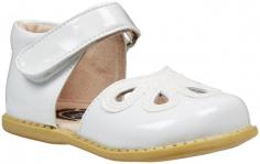 Vintage-inspired style that's perfect for your modern-day girl, these Live Luca&reg; shoes are sure to be her go-to look to complement any outfit. Patent leather upper with decorative stitch detailing and stylish cutouts. Padded collar provides additional comfort. Hook-and-loop closure for a secure and adjustable fit. Breathable leather lining and a cushioned leather insole. Flexible rubber outsole. Imported. Measurements: Weight: 4 ozProduct measurements were taken using size 9 Toddler, width M. Please note that measurements may vary by size.