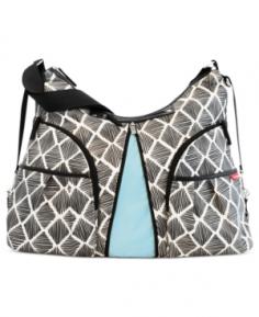 Beautiful, sophisticated, and expandable, the Skip Hop Versa Diamond Sketch Diaper Bag has an expandable center that makes it 20% larger. Whether you're going out for a short time or all day, you'll have more than enough room for everything you need in this stylish bag. With 11 total pockets, this bag features two insulated pockets which are great for bottles or zippy cups as well as a convenient front zip pocket for your phone. The other nine pockets helps you to keep diapers, wipes, creams, clothes, toys, blankets, and more neatly organized and easy-to-find. A beautiful, contrasting, and water-resistant lining also makes it easy to see inside. Wear this fashionable diaper bag on your shoulder or hang it on your baby's stroller; non-skid stroller stapes fit any stroller. This bag is BPA and Phthalate free and includes a comfortable changing pad. Keep your sense of style, love of beautiful things, and desire to stay organized with the Skip Hop Versa Diaper Bag. Additional Features Expands to 16.5-inches wide Expandable center makes bag 20% larger Non-skid stroller straps fit on any stroller Can be hung on the stroller or worn on your shoulder Includes a comfortable, cushioned changing pad Bag is BPA and Phthalate free Contrasting lining makes it easy find items About Skip Hop The ultimate goal of Skip Hop is to develop products that make parenting better. Skip Hop is a New York City company devoted to the design of groundbreaking products to suit a new generation of parents. At Skip Hop, they truly understand today's moms and dads because that's who they are. They're in tune with the cool person you were before parenthood, and know that you're even cooler now that you're a mom or dad. Skip Hop gets it. They strive to create products that are smarter, more innovative and safer. These are products that appeal not only to your heart but to your modern sense of design. A percentage of each Skip Hop product sold is given to support various organizations such as the Pediatric Aids Foundation and The Ovarian Cancer Research Fund.