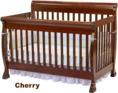 The Kalani Crib by Da Vinci offers an elegant and timeless design that would make a perfect centerpiece for any nursery. With the classic, curved features of a sleigh bed, the Kalani Crib is as beautiful as it is solid. Although the Kalani Crib features a static side with no moving parts, the crib's design is low enough to allow parents to take their little ones out with ease. The Kalani also includes a four-level mattress spring system to adjust to your child's growth. Best of all, the Kalani Crib is a complete baby-to-toddler sleeping system! Once your toddler outgrows her crib, simply use the included toddler bed conversion rail kit to create a cozy transitional bed that she's sure to love. For even more years of use, with the addition of a full bed rail kit (sold separately) you can create a beautiful full size bed complete with headboard and footboard! Features: Static side with no moving parts for extra stability Includes toddler rail kit and full size headboard and footboard Full size bed rail kit M4799 (sold separately) 4 level mattress spring system Assembly required JPMA certified Specifications: Dimensions: 54.5"W x 34.5"L x 42"H Gift Wrap not available.