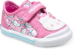She's a whirlwind of colorful fun with the help of Hello Kitty&reg;!Textile upper features polka dot print, glittery accents, and Hello Kitty design. Hook-and-loop closure for quick and easy on and off. Breathable textile lining and a cushioned textile insole. Durable rubber outsole. Imported. Measurements: Weight: 3 ozProduct measurements were taken using size 3 Infant, width M. Please note that measurements may vary by size.